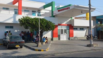 Centro médico al que fue conducido el hombre lesionado