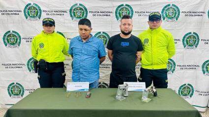 Los capturados fueron identificados con los alias de 'El Gringo' y 'Johan'