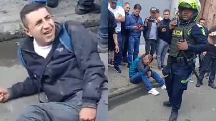 Captura de video de ladrones capturados en Bogotá.