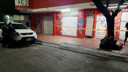 Tienda La Mejor M, donde fue el atentado en el barrio El Valle.