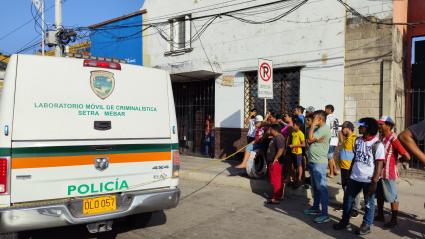 Accidente de tránsito en el barrio San Roque.