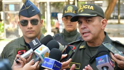 John Harvey Peña Riveros, comandante del Departamento de Policía Atlántico.