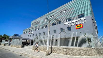 Nuevo Hospital de Barranquilla, donde está la víctima.