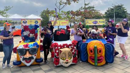 Mascotas en carrozas para el Carnaval Pet Lovers 2025.