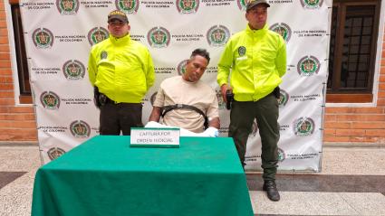 'Gordo 40', capturado después de ser baleado.