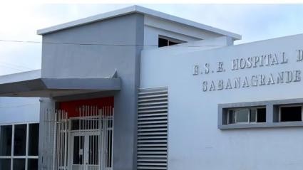 Hospital local de Sabanagrande, donde el sujeto ingresó sin signos vitales.