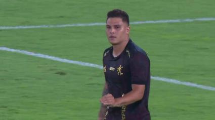 Juan Fernando Quintero con su gesto contra Junior.