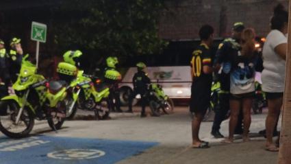 Escena de homicidio en el barrio Los Ángeles II.