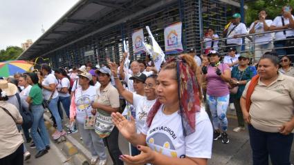 Bloqueo en la sede del Bienestar Familiar en Barranquilla.