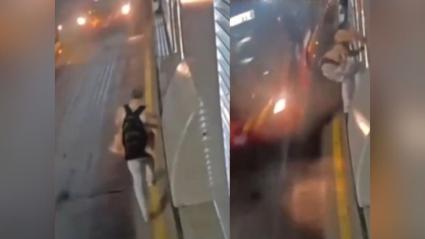 Captura de video de Transmilenio.