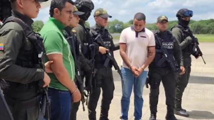 Presuntos implicados en masacre de Chimá, Córdoba, con autoridades.