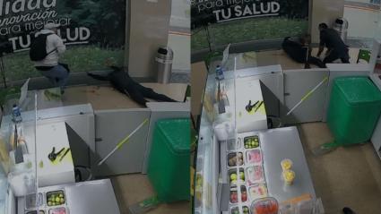 Robo en centro comercial.