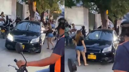 Captura de video de incidente en Santa Marta.