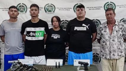 Capturados por porte ilegal de armas.