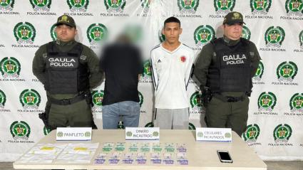 Foto de reseña de aprehendido y capturado en La Sierrita.