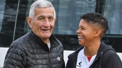 Juan Ramón 'la Bruja' Verón y su esposa Agustina Amaro.