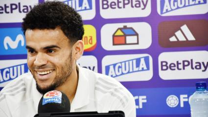 Luis Díaz en rueda de prensa.