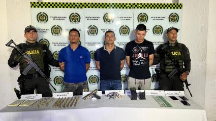 Miembros de las disidencias de las Farc, capturados en Morales.