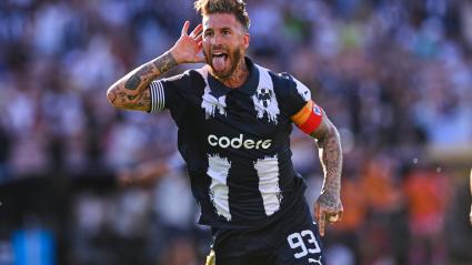 Sergio Ramos con los Rayados de Monterrey.