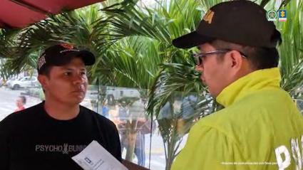 Alias El Indio, siendo capturado.