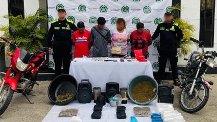 Capturados por microtráfico en Sincelejo.