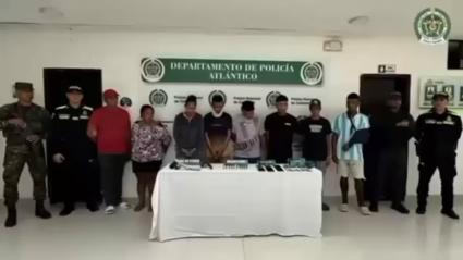 Capturados y aprehendido de 'Los Yerba Mala'.