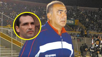 Miguel Ángel 'el Zurdo' López y su exdirigido Hayder Palacio.