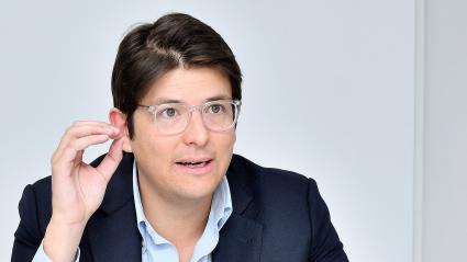 Miguel Uribe en una entrevista.