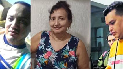 Otón, jefe de 'los Costeños', su madre y Digno Palomino.