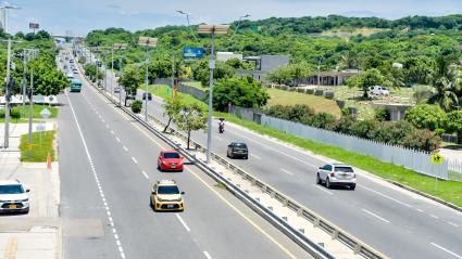 Vía al Mar, zona en la que se pretendía implementar el cobro de valorización.
