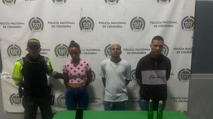 Tres capturados por porte ilegal de arma de fuego y municiones.