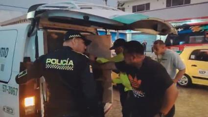 Momento de la aprehensión del menor 