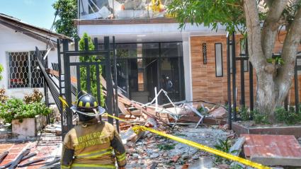 Vivienda desplomada en Olaya