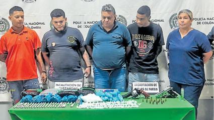 Capturados al momento de la detención. 