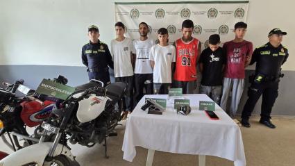 Seis capturados de la banda del ‘Gordo Jhan’