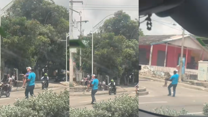 Captura de video del momento de los hechos