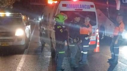 La Policía del Atlántico se trasladó hasta el sector del choque y acordonó la zona.