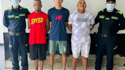 Capturados al momento de la detención. 