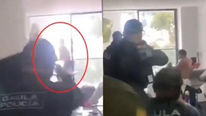 Captura de video del momento de los hechos