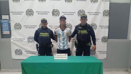 Hombre capturado en Rebolo, Barranquilla.