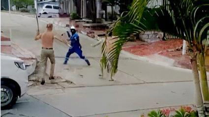 Captura de video del momento de los hechos