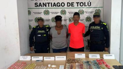 Capturados al momento de la detención. 
