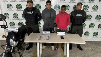 Captura de los presuntos delincuentes