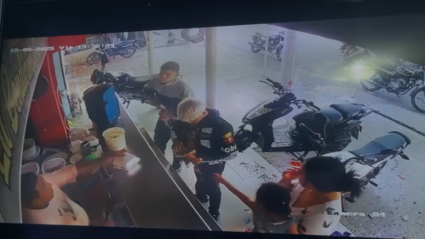 Momento del atentado