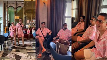 Captura de video del momento de la broma