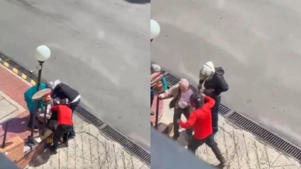 Captura de video del momento del atraco