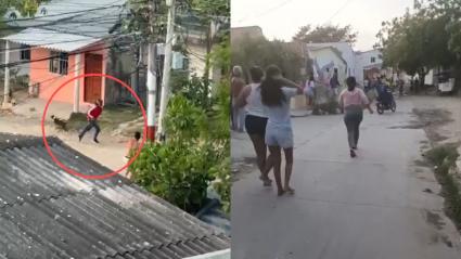 Momento de la balacera