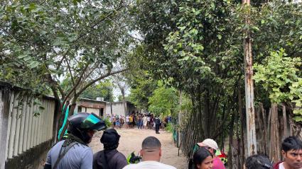 Momentos luego del doble homicidio