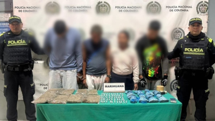 Fotografía de los capturados tras un operativo de la Policía.