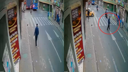 Captura de video momentos previos al accidente 